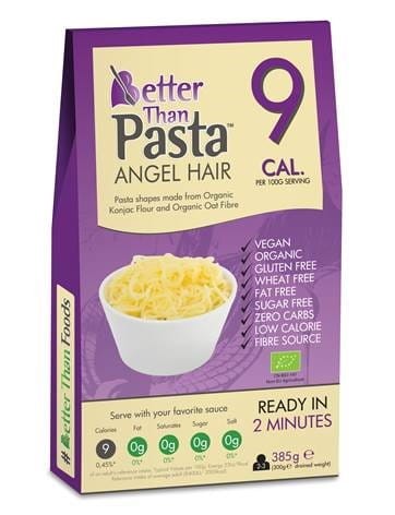 13320MAKARON (KONJAC) TYPU NOODLE ANGEL HAIR BEZGLUTENOWY BIO 385 g (300 g) - BETTER THAN FOODS-1
