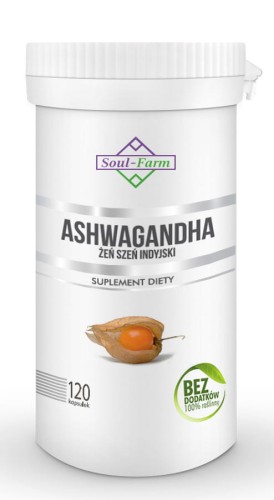 12381ASHWAGANDHA EKSTRAKT (500 mg) 120 KAPSUŁEK - SOUL FARM-1