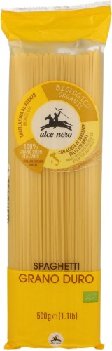 9864MAKARON (SEMOLINOWY) SPAGHETTI BIO 500 g - ALCE NERO-1