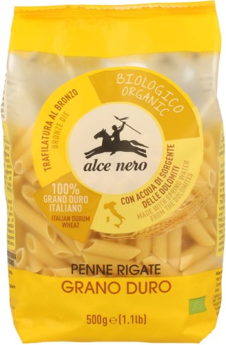 9865MAKARON (SEMOLINOWY) PENNE BIO 500 g - ALCE NERO-1