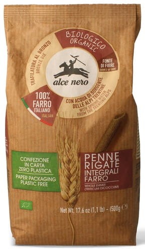 9904MAKARON (Z PŁASKURKI RAZOWY) PENNE BIO 500 g - ALCE NERO-1
