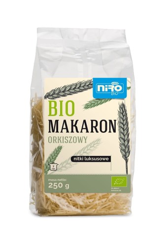 10202MAKARON (ORKISZOWY) NITKI LUKSUSOWE BIO 250 g - NIRO-1