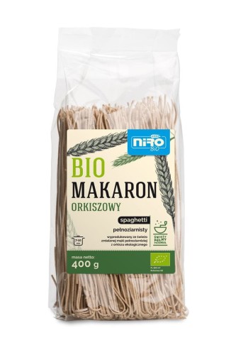 10206MAKARON (ORKISZOWY RAZOWY) SPAGHETTI BIO 400 g - NIRO-1
