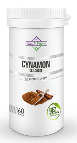 11104CYNAMON CEJLOŃSKI EKSTRAKT (400 mg) 60 KAPSUŁEK - SOUL FARM-1
