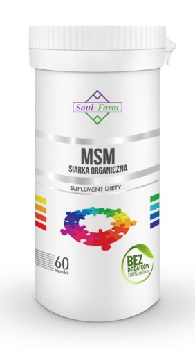12323MSM SIARKA ORGANICZNA (650 mg) 60 KAPSUŁEK - SOUL FARM-1