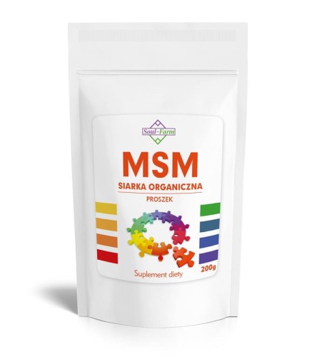 11116MSM SIARKA ORGANICZNA PROSZEK (1000 mg) 200 g - SOUL FARM-1