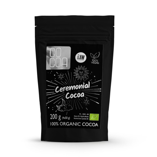 26159KAKAO CEREMONIALNE BIO (TABLICZKI GORZKIE 4 x 50 g) 200 g - COCOA-1
