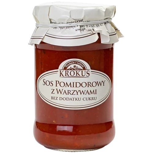23710SOS POMIDOROWY Z WARZYWAMI BEZ DODATKU CUKRU 340 g - KROKUS-1