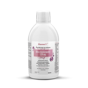 Suplement diety kwas hialuronowy w płynie bezglutenowy 500 ml - pharmovit