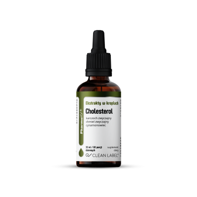 20922EKSTRAKTY W KROPLACH NA PRAWIDŁOWY POZIOM CHOLESTEROLU BEZGLUTENOWE 30 ml - PHARMOVIT (CLEAN LABEL)-1