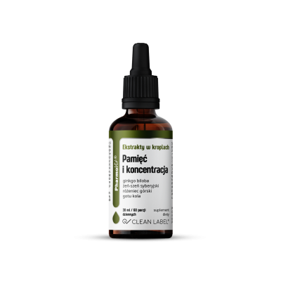 20929EKSTRAKTY W KROPLACH NA PAMIĘĆ I KONCENTRACJĘ BEZGLUTENOWE 30 ml - PHARMOVIT (CLEAN LABEL)-1
