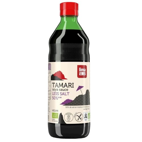 14148SOS SOJOWY TAMARI 50 % MNIEJ SOLI BEZGLUTENOWY BIO 500 ml - LIMA-1