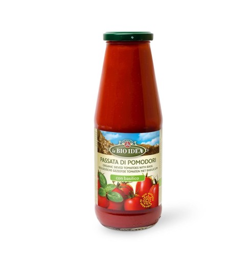 14127SOS POMIDOROWY PASSATA Z BAZYLIĄ BIO 680 g - LA BIO IDEA-1