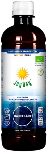 12351KONCENTRAT NAPOJU PROBIOTYCZNEGO OWOCE LASU BEZGLUTENOWY BIO 500 ml - JOY DAY-1