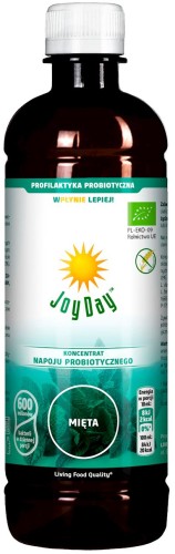11676KONCENTRAT NAPOJU PROBIOTYCZNEGO MIĘTA BEZGLUTENOWY BIO 500 ml - JOY DAY-1