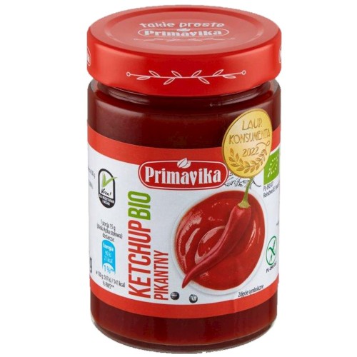 7395KETCHUP PIKANTNY BEZGLUTENOWY BIO 315 g - PRIMAVIKA (PRIMAECO)-1