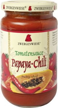 7398SOS POMIDOROWY PAPAYA - CHILI (PIKANTNY) BEZGLUTENOWY BIO 350 g - ZWERGENWIESE-1