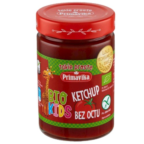 7407KETCHUP BEZ OCTU DLA DZIECI BEZGLUTENOWY BIO 315 g - PRIMAVIKA (PRIMAECO) (BIO KIDS)-1