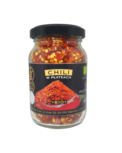 27410CHILI PŁATKI BEZGLUTENOWE BIO 60 g - PIĘĆ PRZEMIAN-1