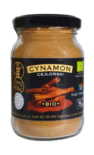 27307CYNAMON CEJLOŃSKI MIELONY BEZGLUTENOWY BIO 75 g - PIĘĆ PRZEMIAN-1