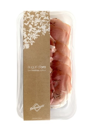 26366SZYNKA DOJRZEWAJĄCA Z TRUFLĄ (PROSCIUTTO CRUDO AFFINATO AL TARTUFO) PLASTRY BEZGLUTENOWE BIO 50 g - PRIMAVERA-1