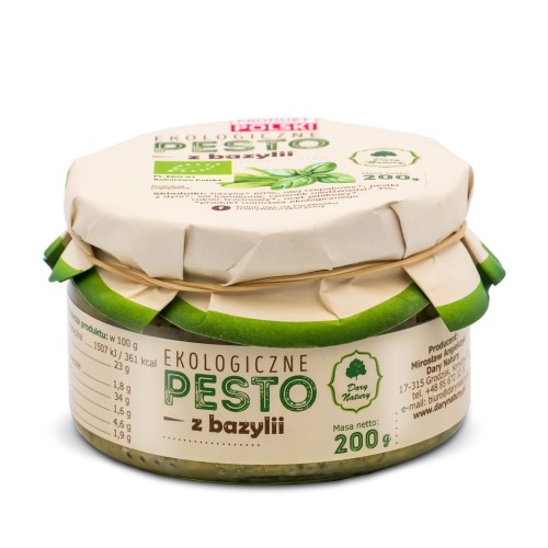 20160PESTO Z BAZYLII BIO 200 g - DARY NATURY-1