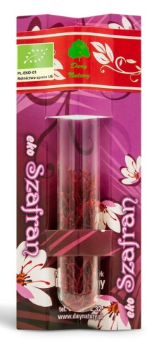 13911SZAFRAN NITKI BIO 0,5 g (SZKŁO) - DARY NATURY-1