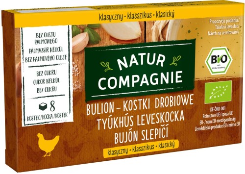 27885BULION - KOSTKI DROBIOWE BEZ DODATKU CUKRÓW BIO (8 x 11 g) 88 g - NATUR COMPAGNIE-1