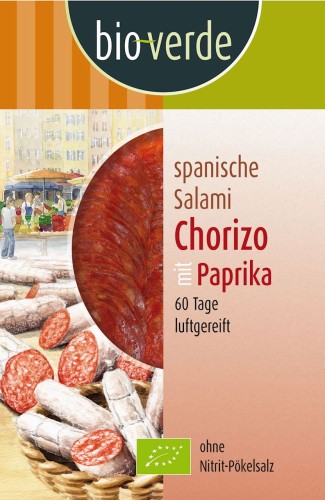9913SALAMI CHORIZO Z PAPRYKĄ PLASTRY BIO 80 g - BIO VERDE-1