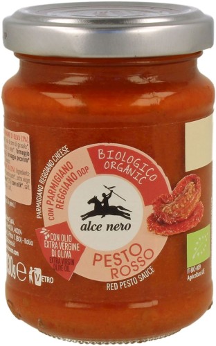 7385PESTO CZERWONE Z SUSZONYCH POMIDORÓW BIO 130 g - ALCE NERO-1