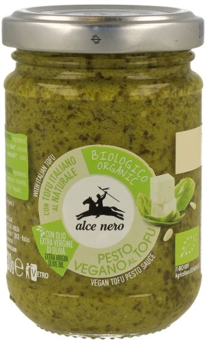7412PESTO BAZYLIOWE Z TOFU WEGAŃSKIE BIO 130 g - ALCE NERO-1