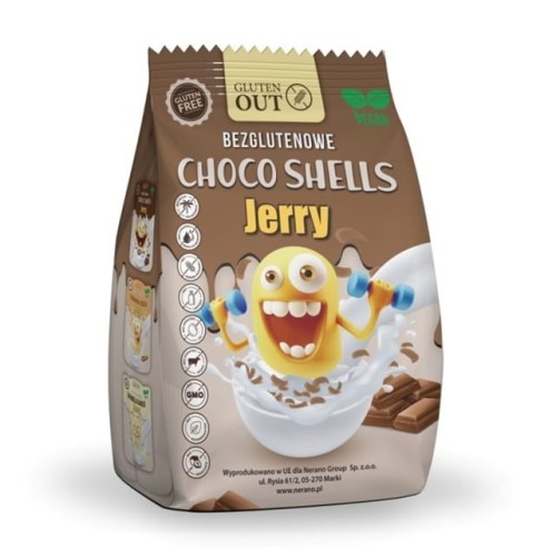 27650MUSZELKI ZBOŻOWE KAKAOWE BEZGLUTENOWE 375 g - JERRY GLUTEN OUT-1