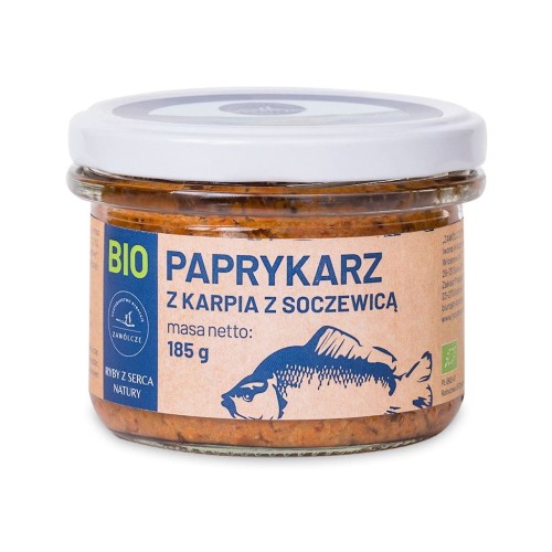 24820PAPRYKARZ Z KARPIA Z SOCZEWICĄ BIO 185 g (SŁOIK) - RYBY Z SERCA NATURY-1