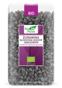 Żurawina słodzona sokiem jabłkowym bio 1 kg - bio planet
