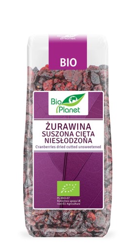 18262ŻURAWINA SUSZONA CIĘTA NIESŁODZONA BIO 100 g - BIO PLANET-1