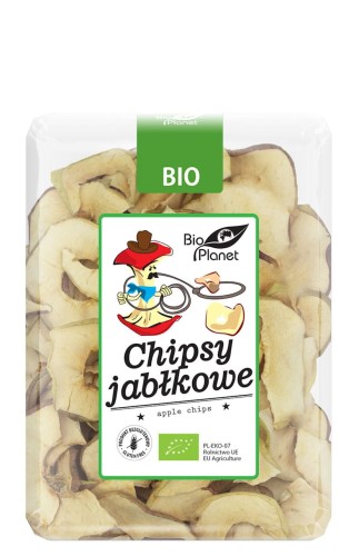 8147CHIPSY JABŁKOWE BEZGLUTENOWE BIO 100 g - BIO PLANET-1