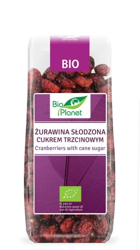14603ŻURAWINA SŁODZONA CUKREM TRZCINOWYM BIO 100 g - BIO PLANET-1