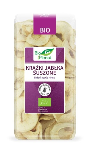 8200KRĄŻKI JABŁKA SUSZONE BEZGLUTENOWE BIO 100 g - BIO PLANET-1