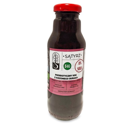 25214PROBIOTYCZNY SOK Z KISZONEGO BURAKA BEZ SOLI BIO 300 ml - SĄTYRZ-1