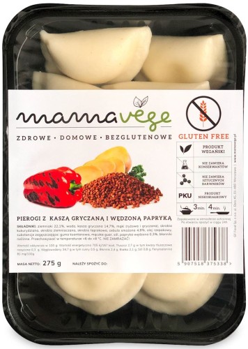 24835PIEROGI Z KASZĄ GRYCZANĄ I WĘDZONĄ PAPRYKĄ BEZGLUTENOWE 275 g - MAMA VEGE-1