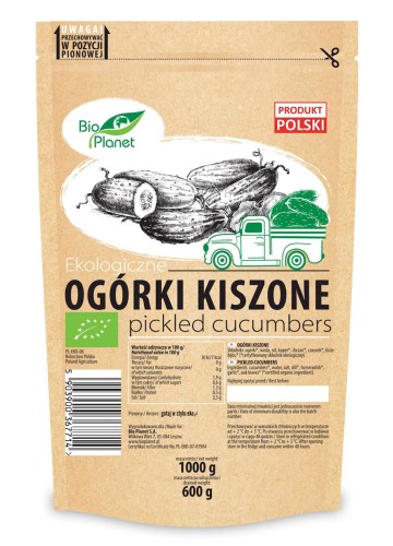 20521OGÓRKI KISZONE BIO 1 kg (600g) (DOYPACK) - BIO PLANET-1
