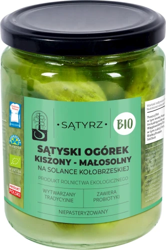 15942OGÓRKI SĄTYSKIE MAŁOSOLNE BIO 400 g (300 g) - SĄTYRZ-1