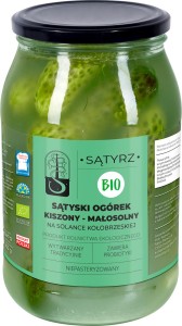 Ogórki sątyskie małosolne bio 880 g (550 g) - sątyrz