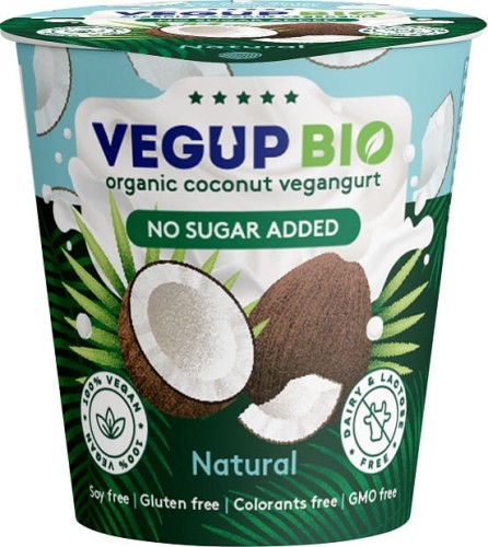 13396PRODUKT KOKOSOWY NATURALNY BEZ DODATKU CUKRÓW BEZGLUTENOWY VEGANGURT BIO 140 g - VEGUP BIO-1