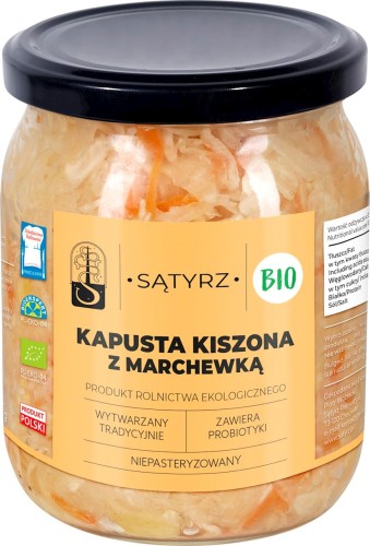 9311KAPUSTA KISZONA Z MARCHEWKĄ BIO 450 g  - SĄTYRZ-1