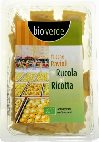 9847RAVIOLI ŚWIEŻE Z RUKOLĄ I RICOTTĄ BIO 250 g - BIO VERDE-1