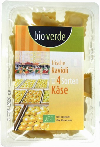 9850RAVIOLI ŚWIEŻE 4 SERY BIO 250 g - BIO VERDE-1