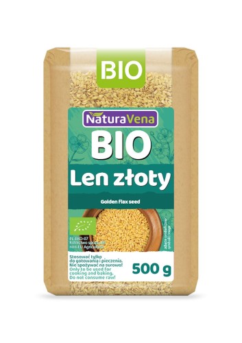 28082LEN ZŁOTY BIO 500 g - NATURAVENA-1