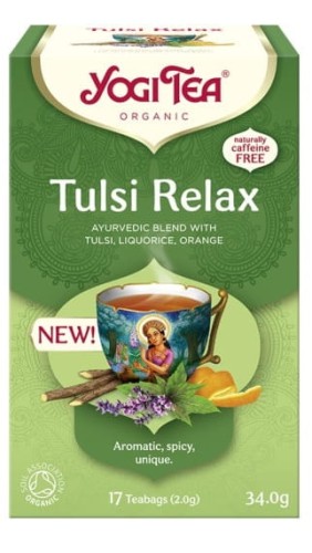 25000HERBATKA AJURWEDYJSKA TULSI RELAX BIO (17 x 2 g) 34 g - YOGI TEA-1