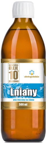 24809OLEJ LNIANY TŁOCZONY NA ZIMNO 500 ml - ZŁOTO POLSKIE-1